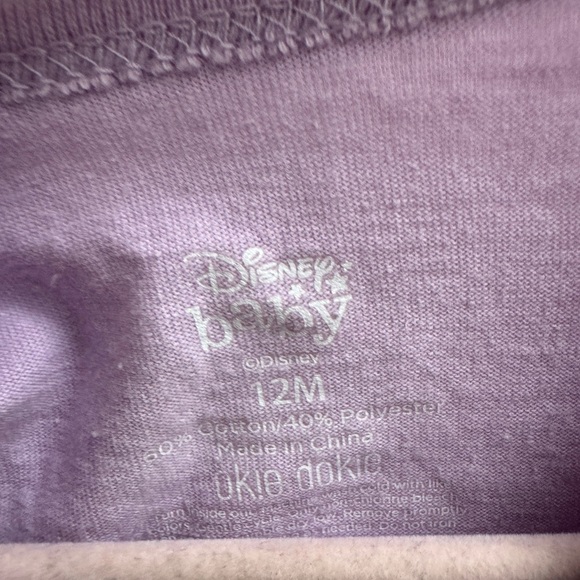 Disney Baby 12M Purple Mommy’s Mini Me Minnie Mouse Short Sleeve Onesie - Picture 5 of 5